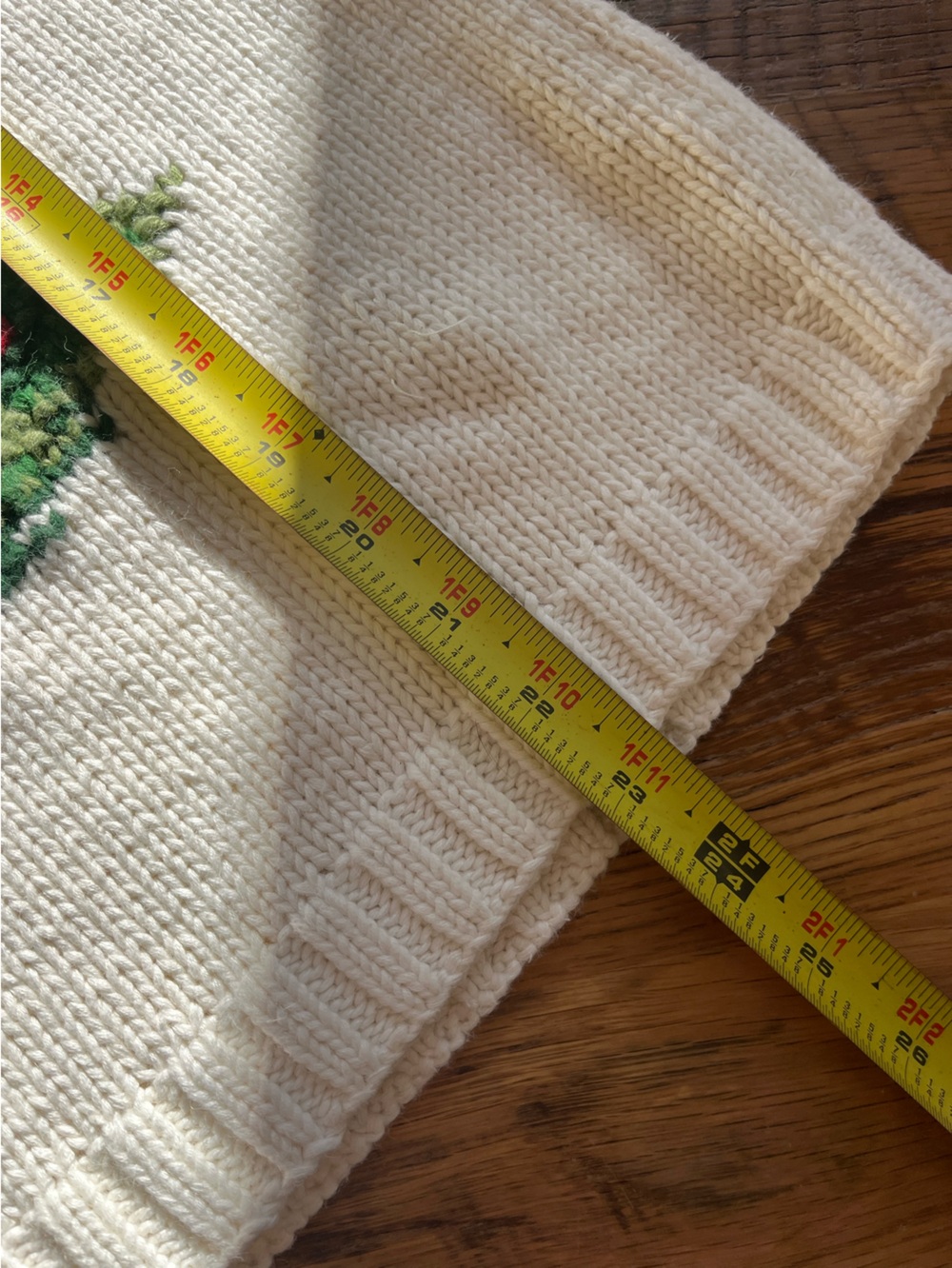 Rare Liz Claiborne LizSport Natural Fiber Embroidered Christmas Tree Sweater - Picture 6 of 8